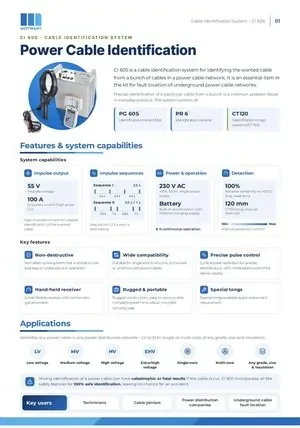 Cable Identification System catalogue page 1